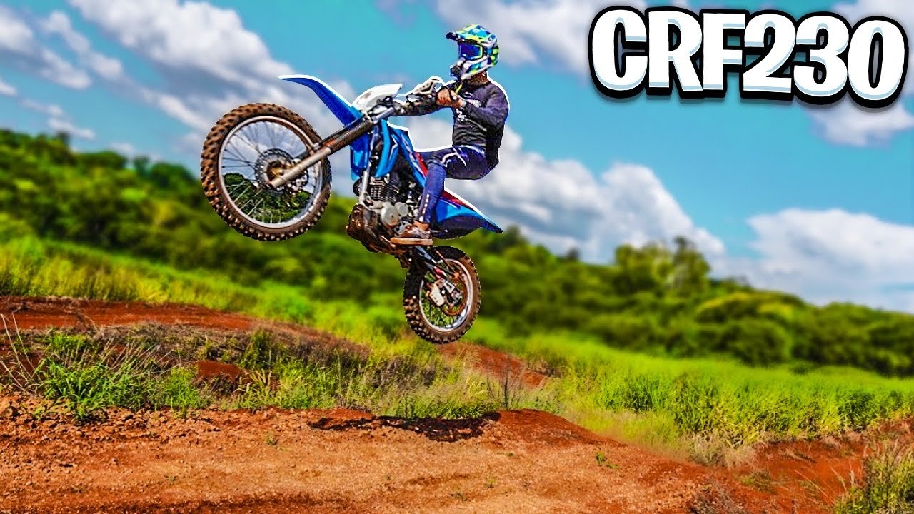 ZEREI A PISTA DE MOTOCROSS COM A CRF 230 PULEI TUDO  * sitio dos caçadores *