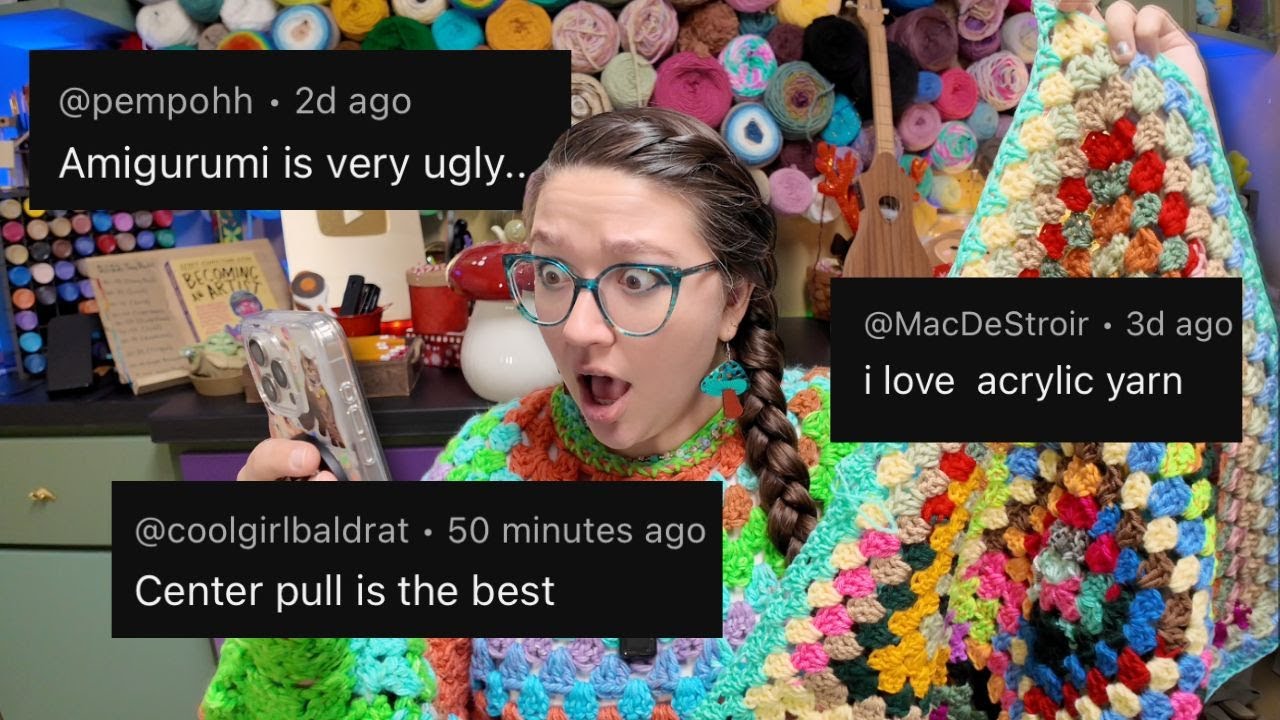 Reacting to YOUR Crochet & Knitting HOT TAKES!