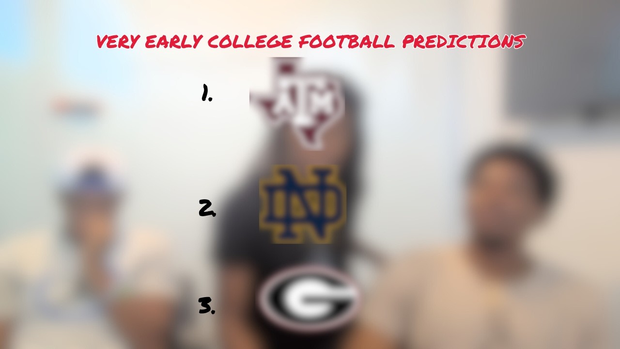 Doing Very Early College Football Rankings since ESPN can't