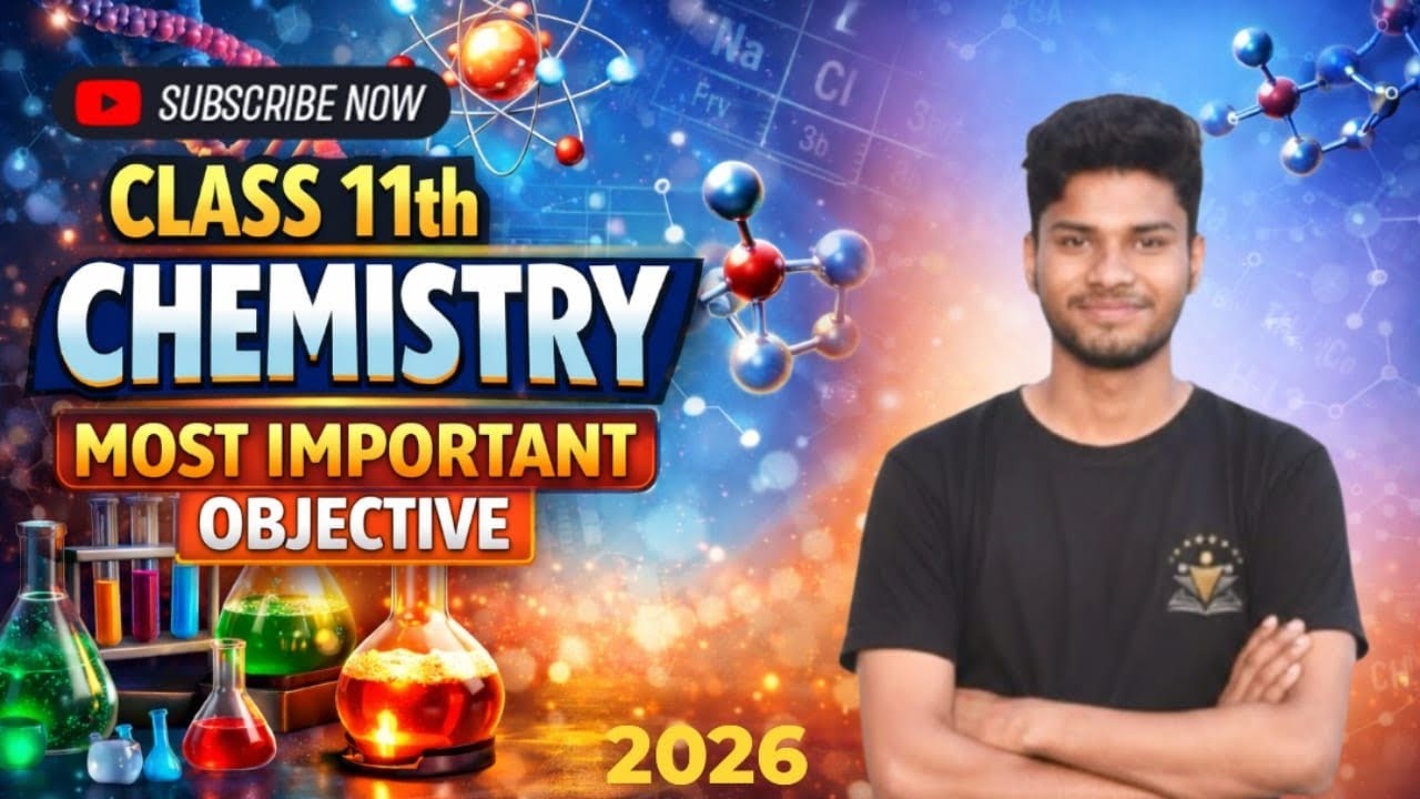 MP Board Class 11th chemistry most important objective 2026| 10 March paper by harsh sir (part 2)