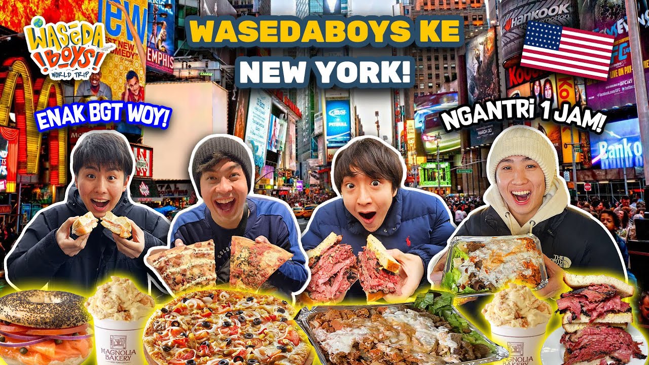 WASEDABOYS KE NEW YORK! HUNTING STREETFOOD & VIRAL FOOD! | WASEDABOYS WORLD TRIP