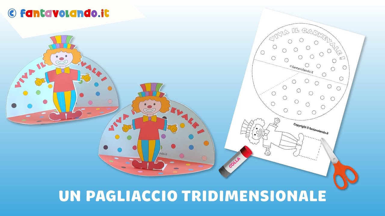 Un pagliaccio tridimensionale