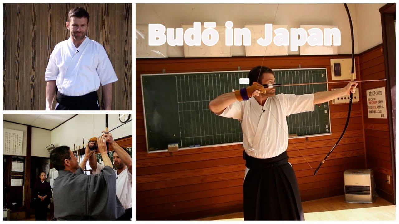 Jonathan Legg learns Budō techniques in Tokyo Japan - First lesson, Kyūjutsu