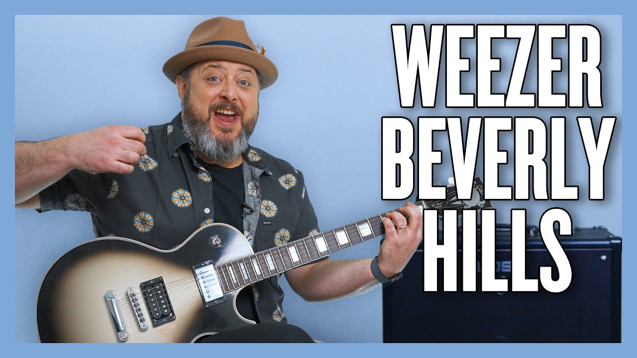 Урок игры на гитаре Weezer Beverly Hills + обучение