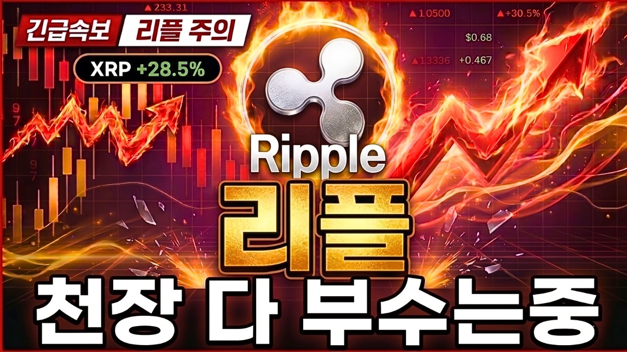 [리플코인 전망] 천장 열렸다! 마지막 관문 직전! #리플