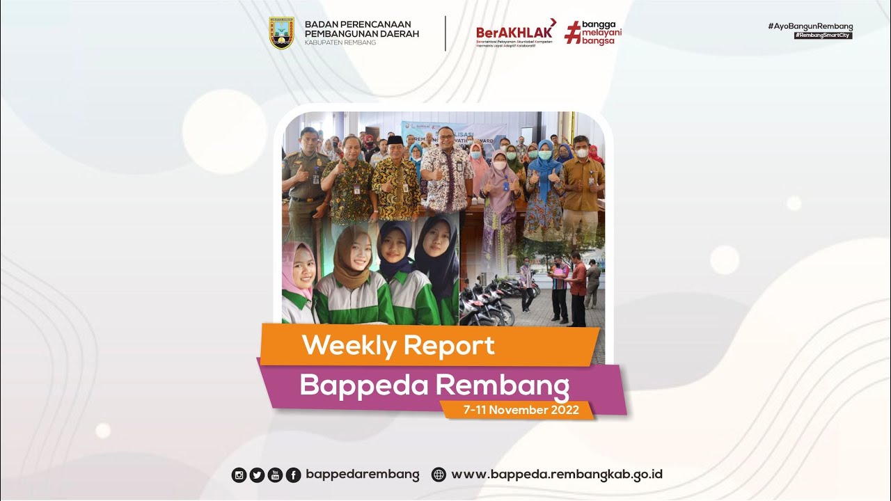 Info Perencanaan Rembang Sepekan 7-11 November 2022