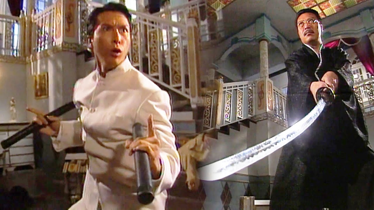 武田幸雄與甄子丹刀棍一戰，刀法快如閃電，與甄子丹對砍，太精彩了！⚔️ 武俠 | Kung Fu精武門