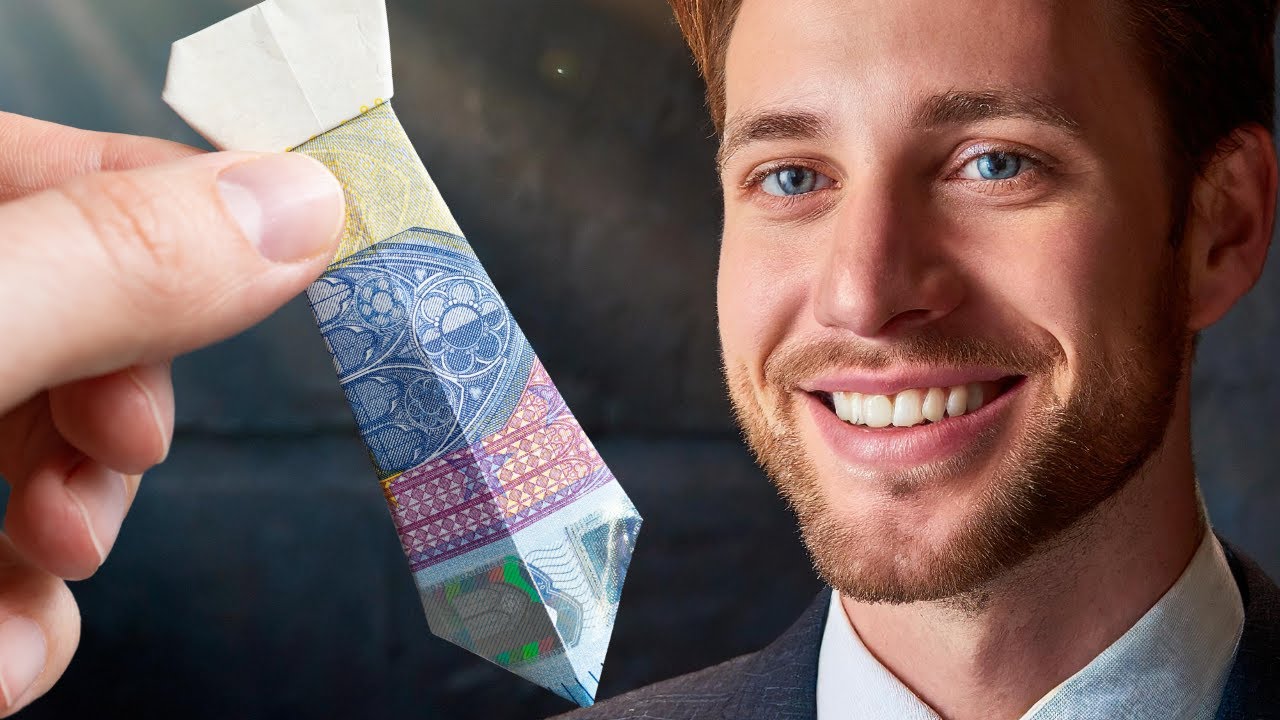 PERFEKTES Geldgeschenk für Männer: KRAWATTE aus GELD falten