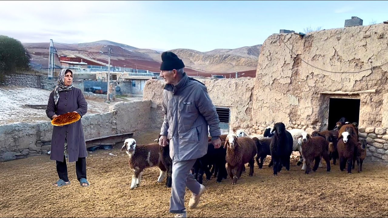 Iranian Nomadic Life: Secrets of Baking Traditional Local Bread from a 1000-Year-Old Village