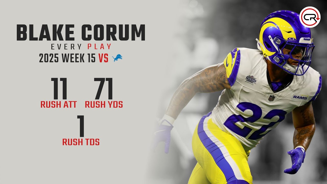 Blake Corum Week 15 Highlights | Every Run vs Lions