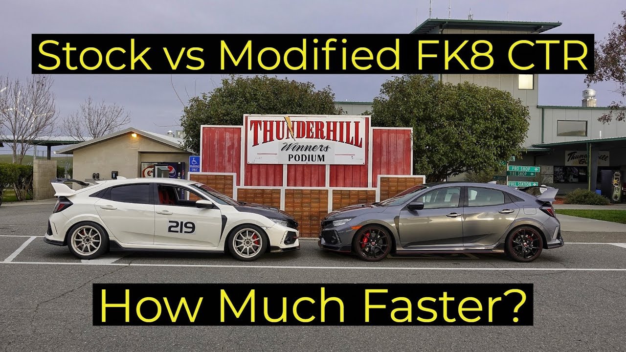 Stock vs Modified Honda Civic Type R - Thunderhill Track Test