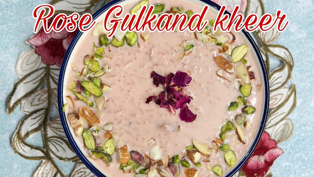 Rose Gulkand Kheer|खीर बनाने की विधि |Rice kheer Recipe|