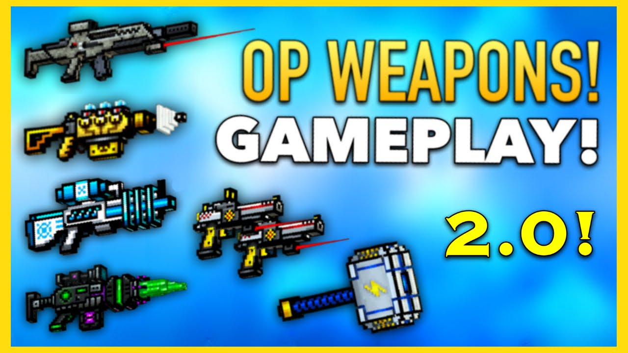 Pixel Gun 3D - OP Weapon Gameplay! (2016)