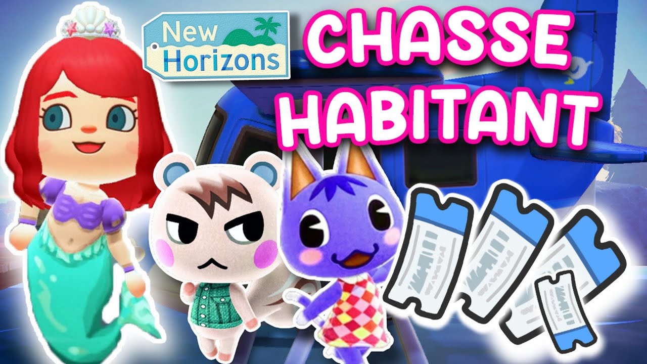 ELLE EST CHELOU 😱 CHASSE à l'HABITANT Animal Crossing New Horizons #acnh