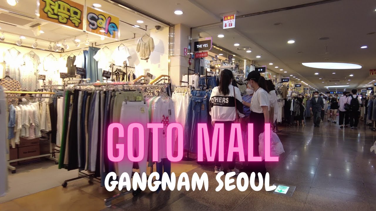 [4K] SEOUL WALK AT KOREA'S LONGEST UNDERGROUND MALL - GOTO MALL GANGNAM  국내 최장 지하상가를 걷는 서울 - 고토몰 강남