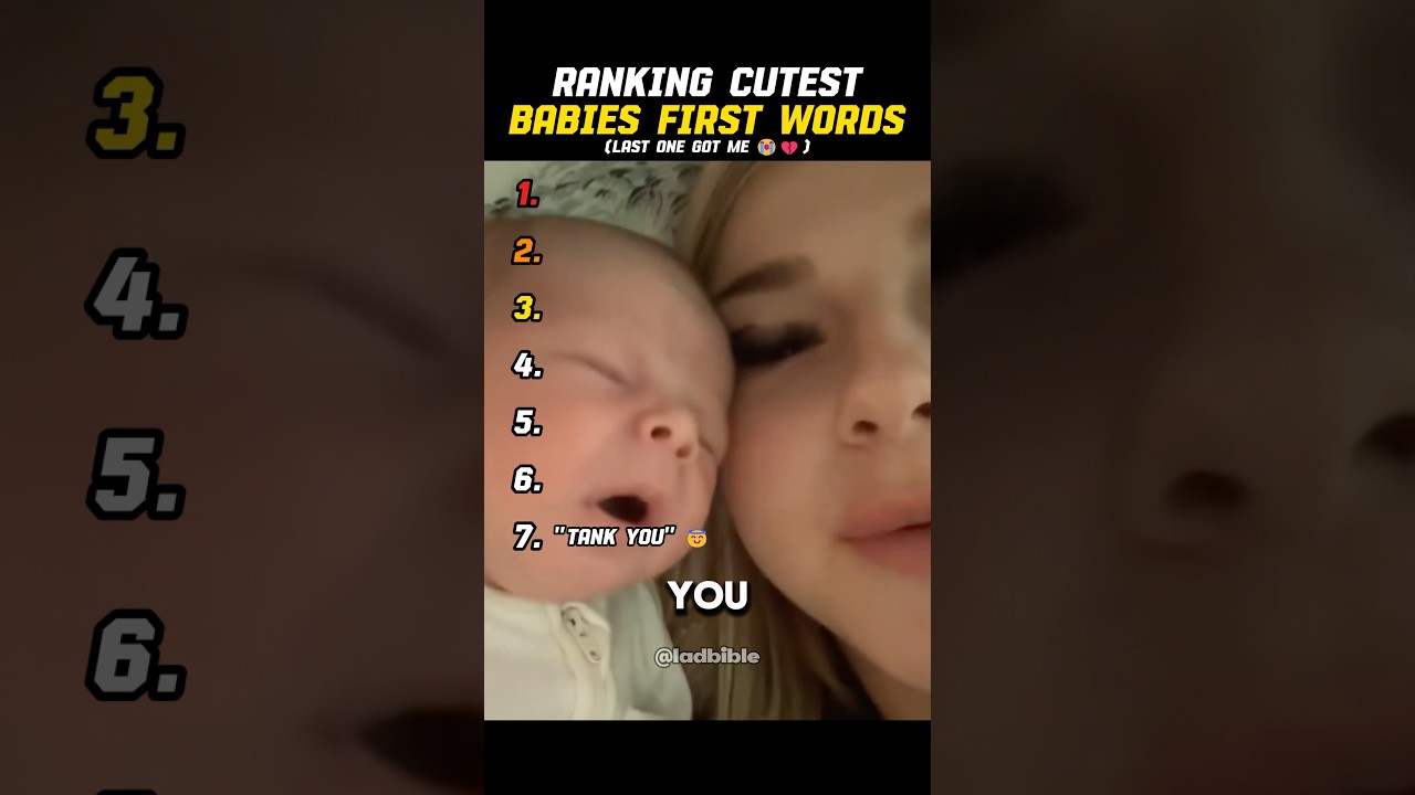 Ranking Cutest Babies First Words 💔 #ranking #cute #funny #tiktok