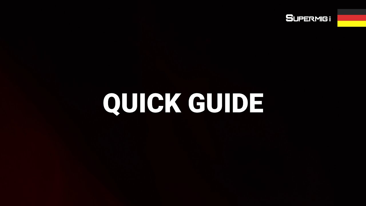 [Telwin] Supermig i | Quick Guide DE