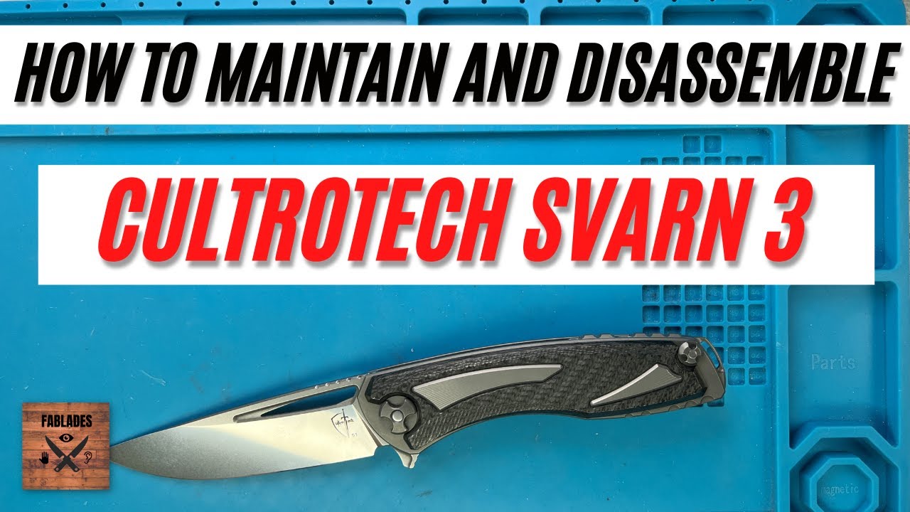 How to Maintain and Disassemble Cultrotech Svarn 3 Pocketknife. Fablades Full Review