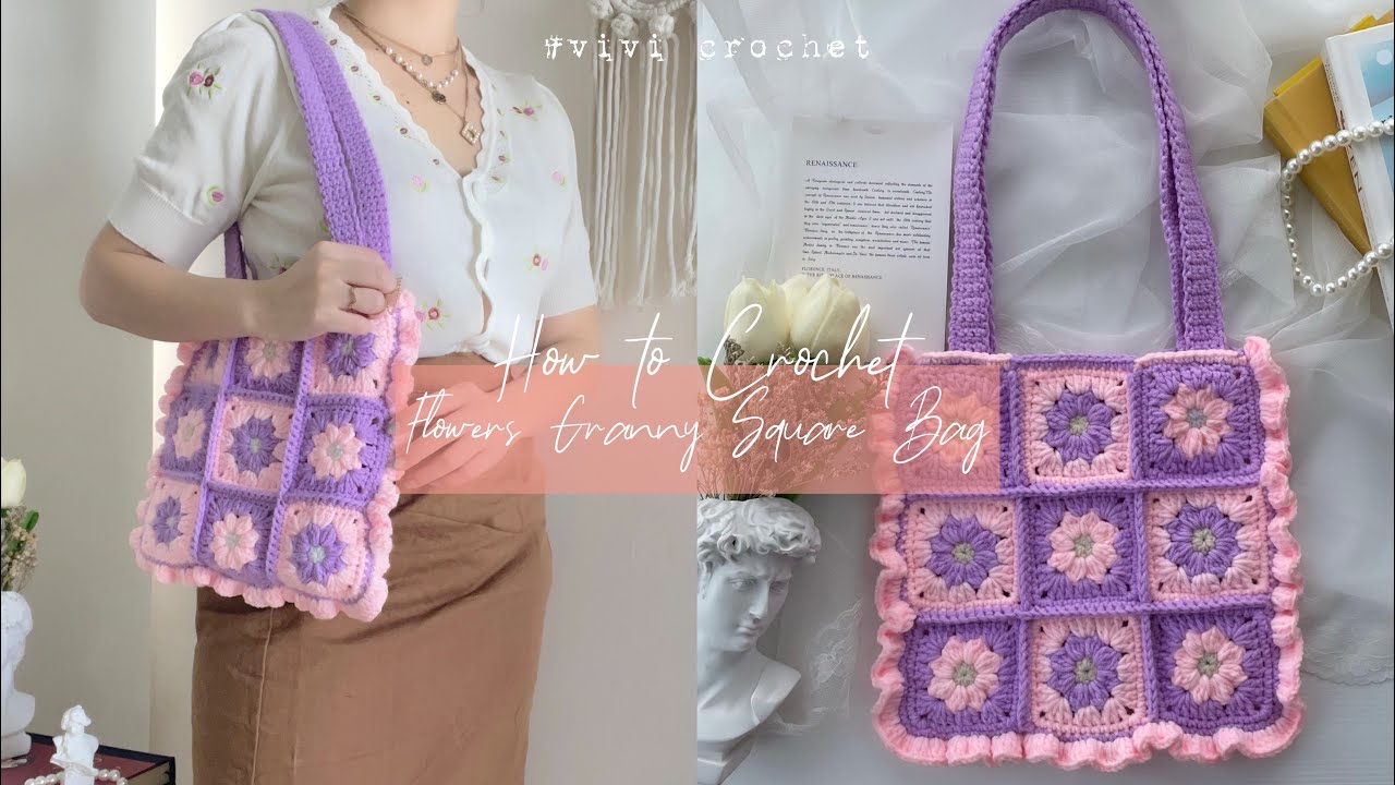 🌸 How to Crochet Bag | Flower Granny Square Bag 🌸