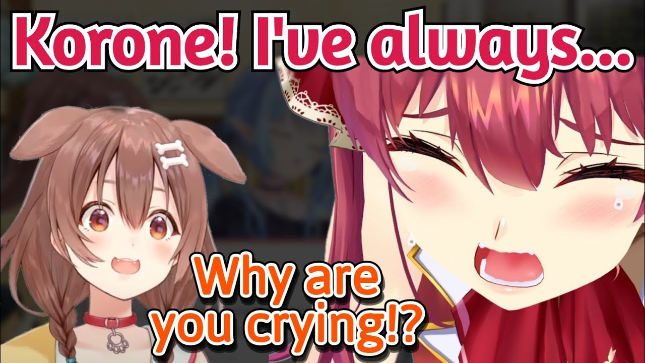 A Very Drunk Marine Starts Crying When Telling Korone How She Feels About Her [Hololive]