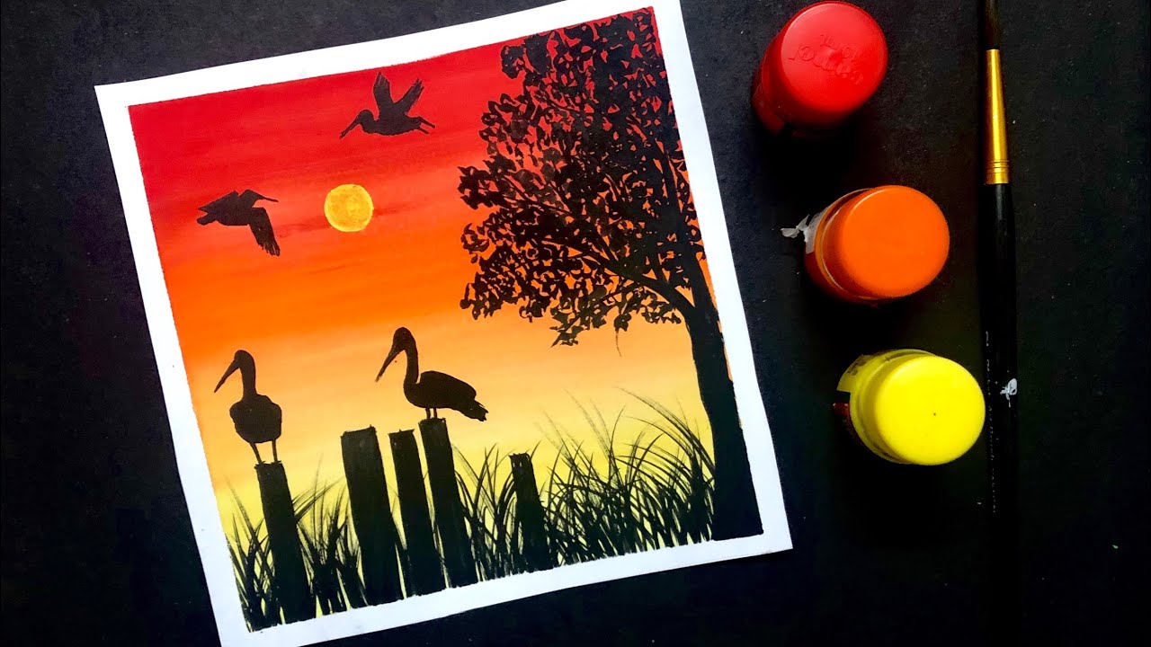 How to Paint with Poster Colours | Poster Colour Painting Tutorial | Step By Step