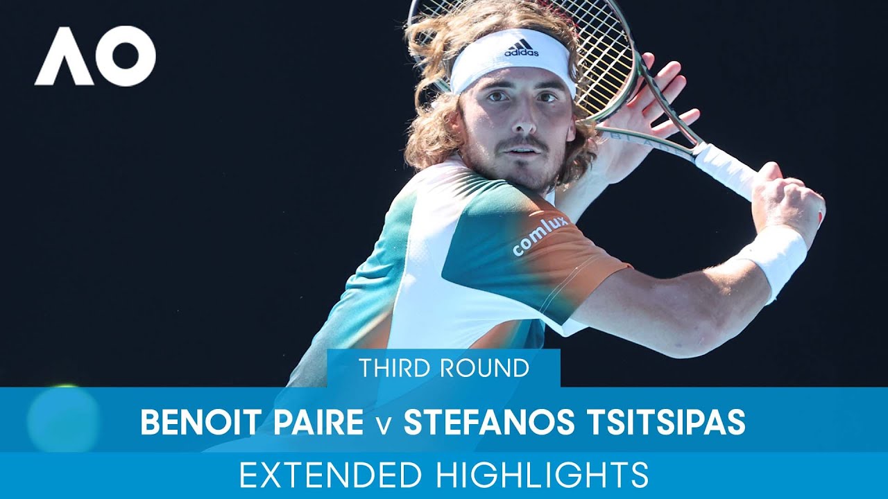 Benoit Paire v Stefanos Tsitsipas Extended Highlights (3R) | Australian Open 2022