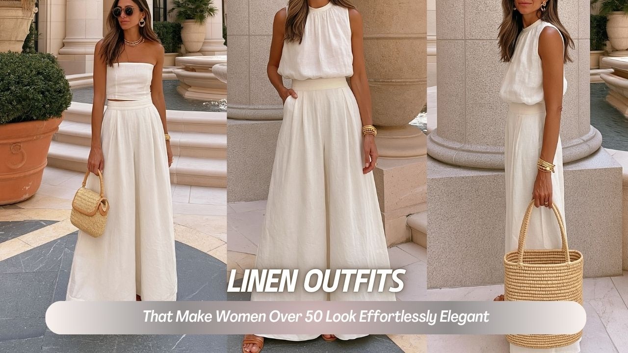 Linen Outfits That Make Women Over 50 & 60 Look Effortlessly Elegant