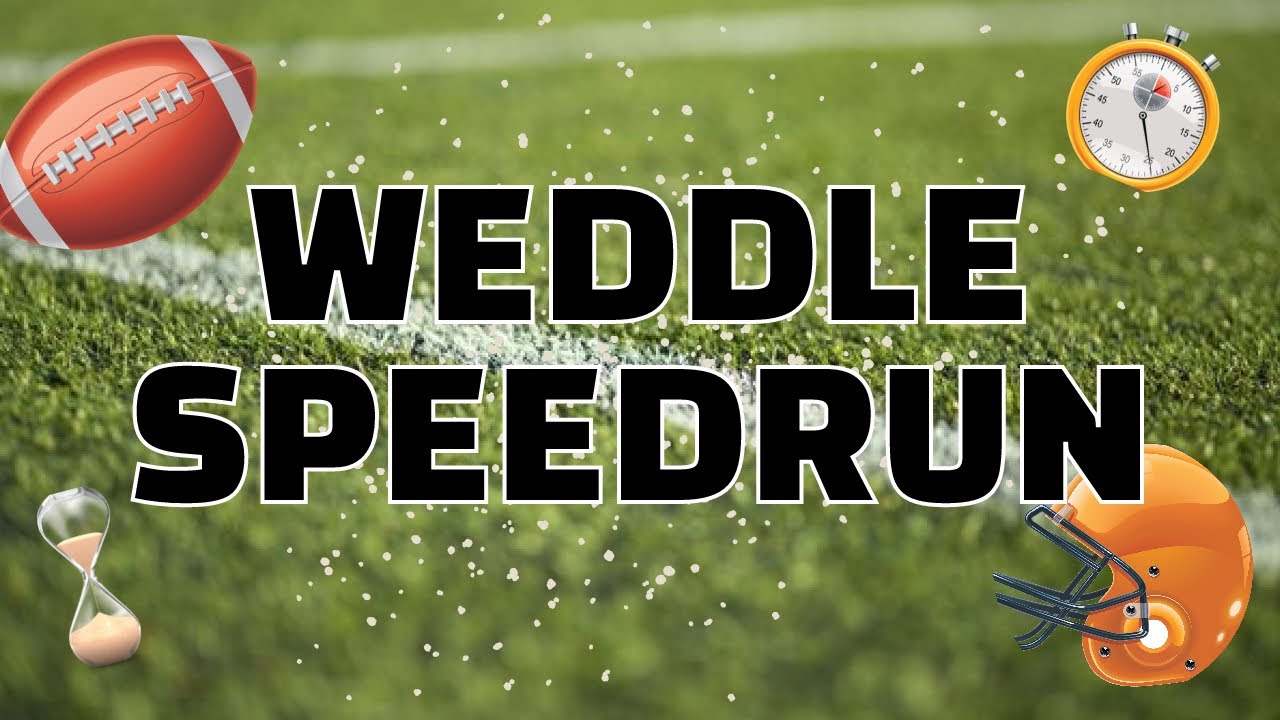 WEDDLE SPEEDRUN!!! - 2023 NFL Players Guessing Game