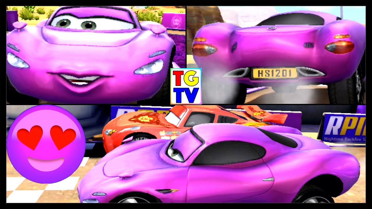 Disney Pixar Cars Holley 4 Screen Race & Paint Jobs | Cars Fast as Lightning