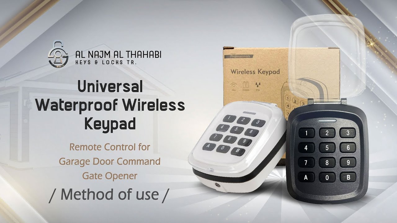 How Can You Program Universal Wireless Keypad for Garage Door or Gate Openers 280 868MHz