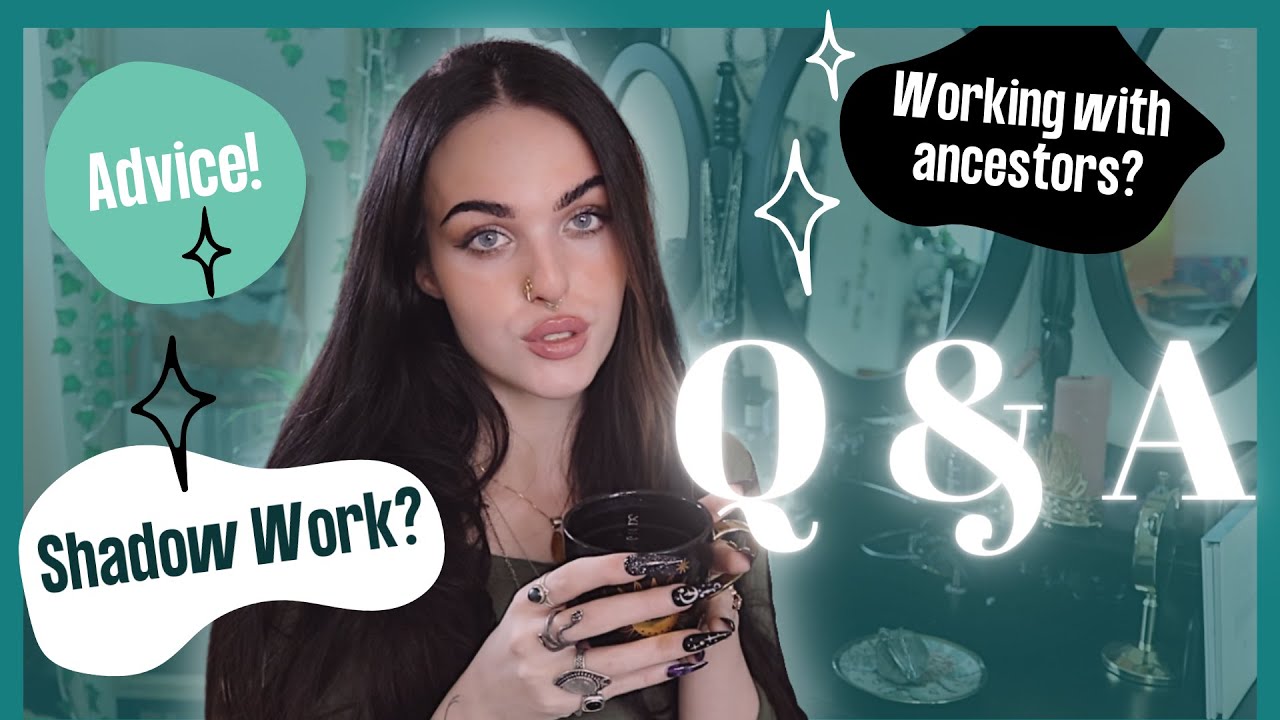 answering your juicy questions! witchy q&a | shadow work, deities, my practice, families opinion |