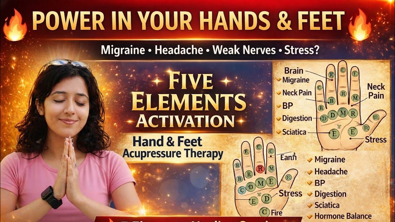 20 मिनट एक्यूप्रेशर और टैपिंग सेशन | तनाव, थकान और कमजोरी दूर करे ♥️ | Stress, BP, Sugar Relief 😮‍💨
