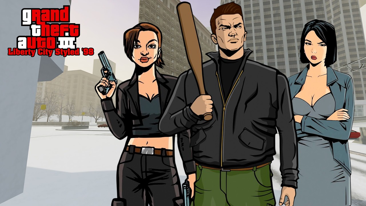 Grand Theft Auto 3: Liberty City Styled '98 Winter Edition - Снежные Войны #1 (100%)