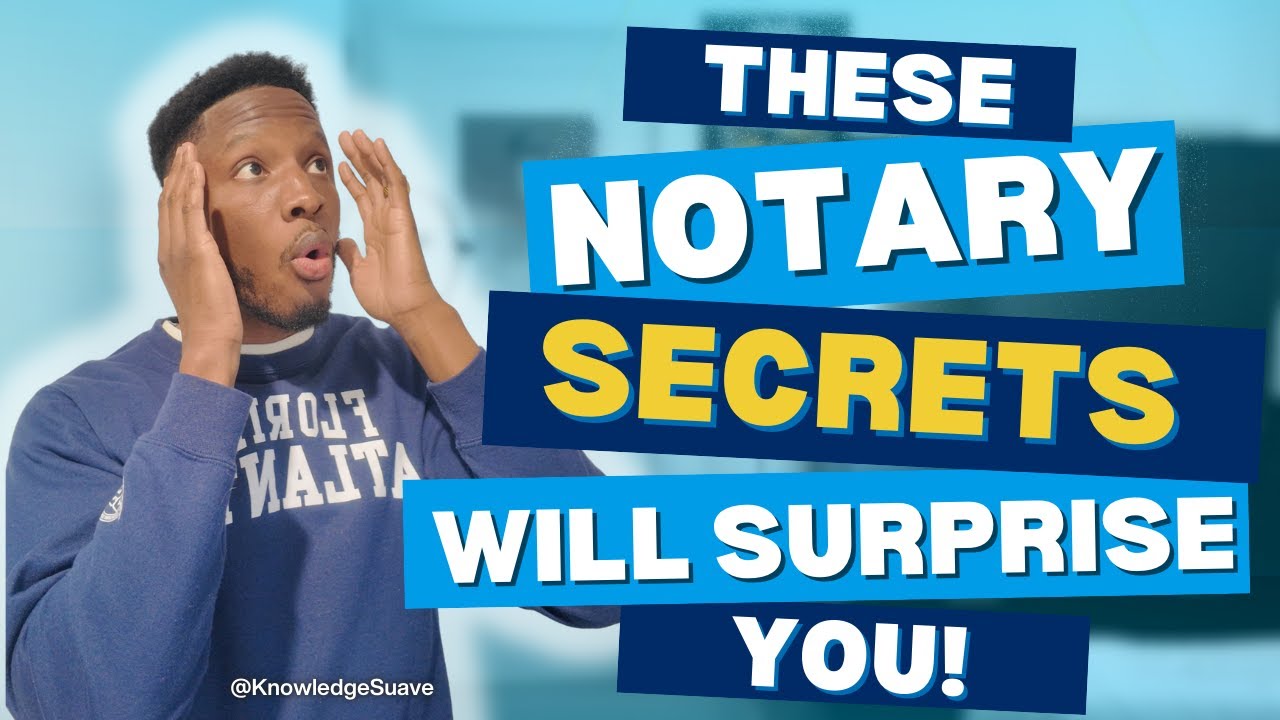 These Notary Secrets Will Surprise You!