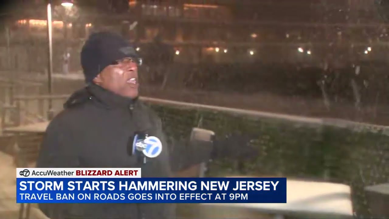 Blizzard starts hammering Jersey shore