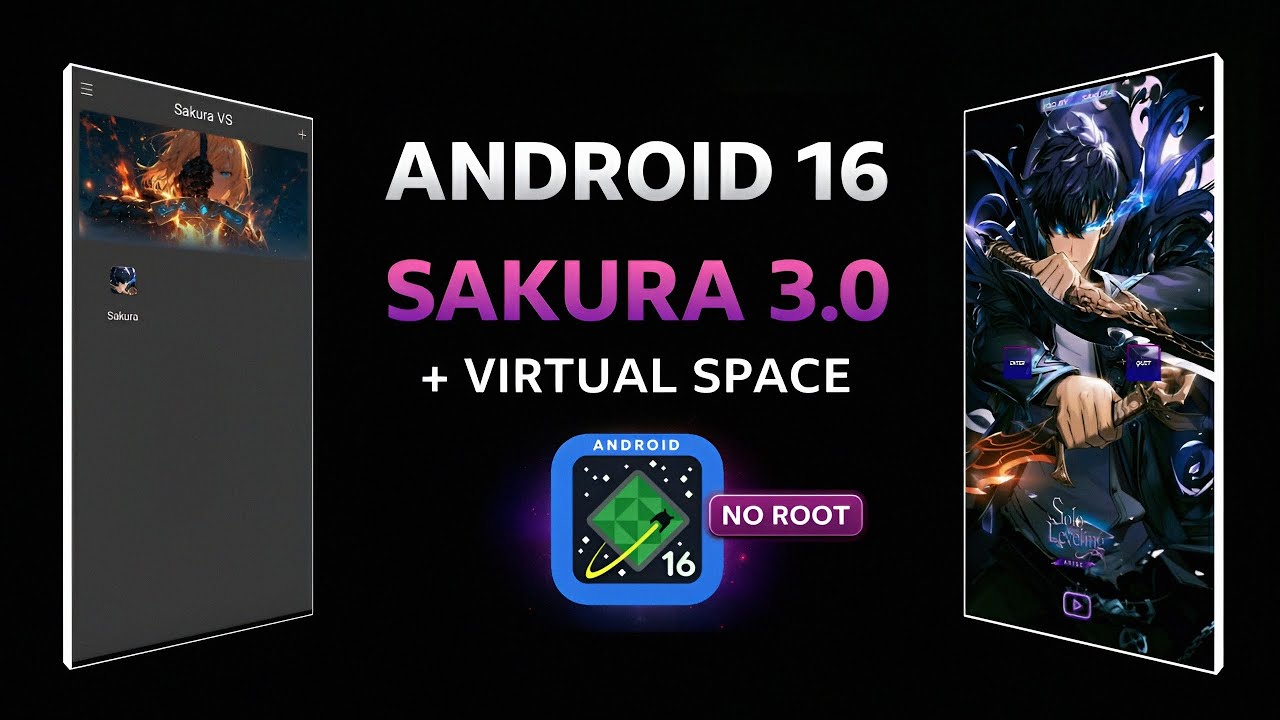 Полное руководство по установке Android 16 | Sakura 3.0 + виртуальное пространство (без рута)
