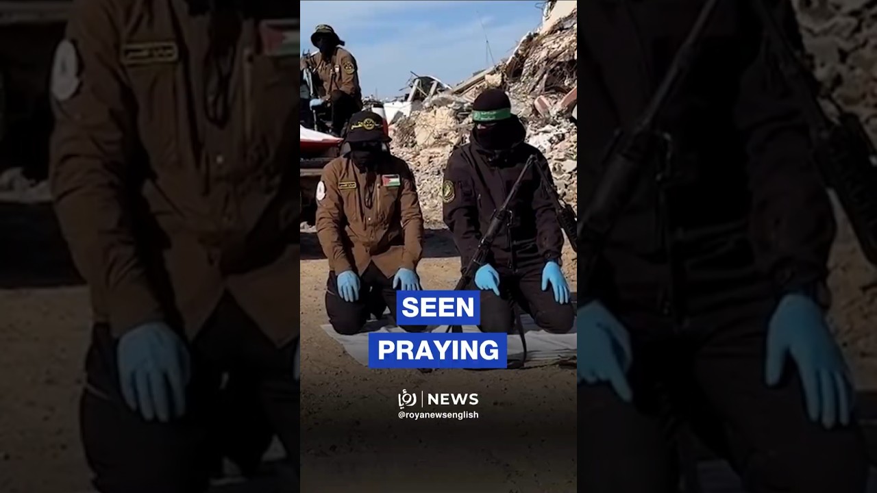 Palestinian fighters seen praying during handover of &lsquo;Israeli&rsquo; captive body