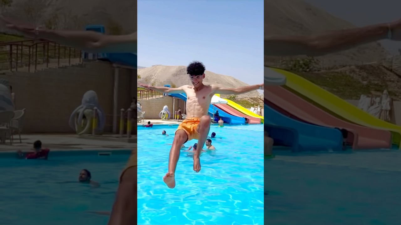&rlm;لما اخوك الصغير  يقلك عايز أنزل البسين ￼😱😂