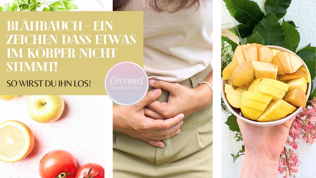 BLÄHBAUCH - EIN ZEICHEN DASS ETWAS IM KÖRPER NICHT STIMMT! SO WIRST DU IHN LOS! 🍍🥝 #FRUCHTBASIERT