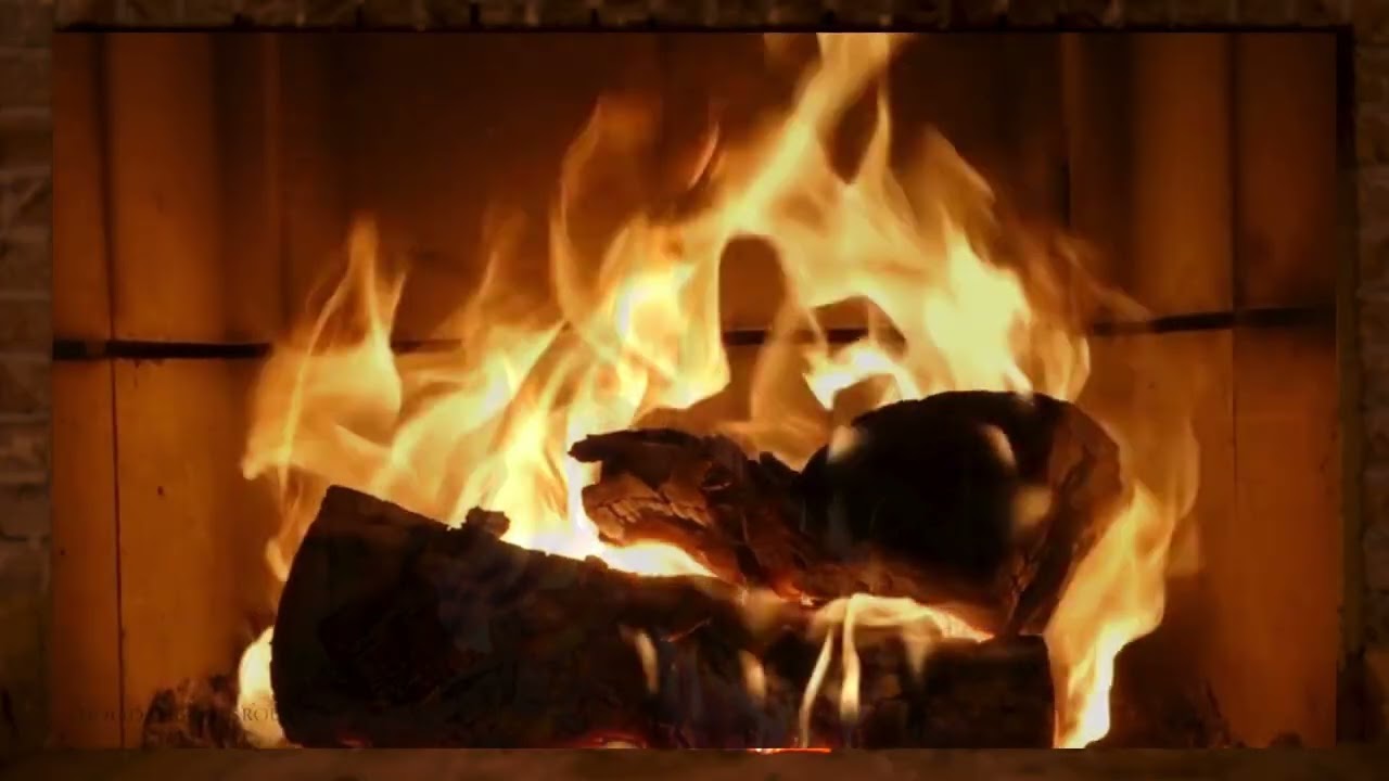 Relaxing Crackling Fireplace With Smooth Fire Sounds