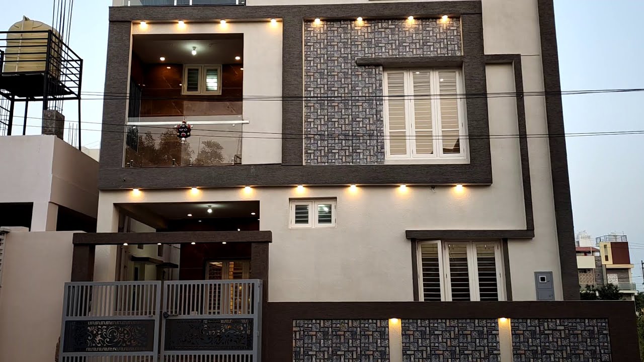 30 X 40 Fully furnished triplex 4 bhk house sale in Vijaynagar Mysore 