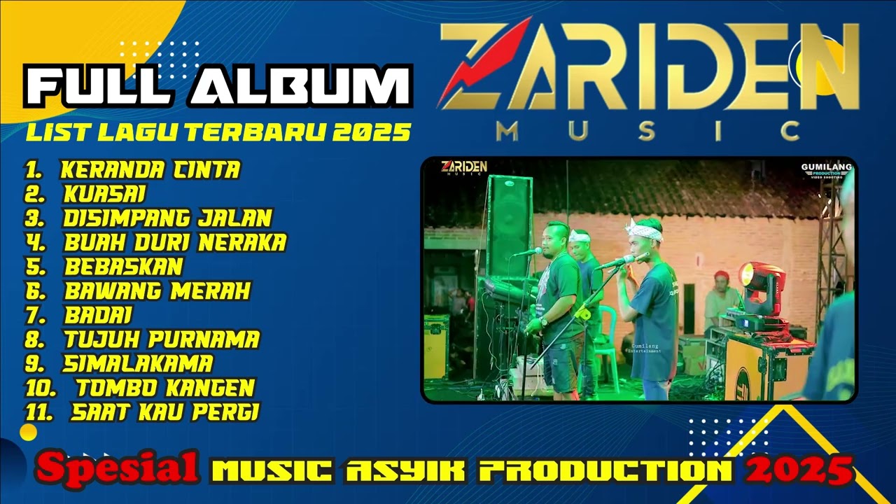 FULL ALBUM TERBARU DANGDUT PALING VIRAL DI PATI ZARIDEN MUSIC VOL 3