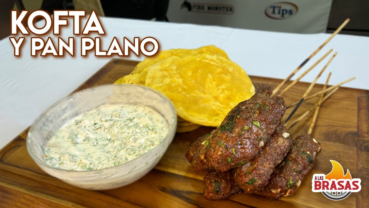 Kofta y Pan plano! Delicioso!