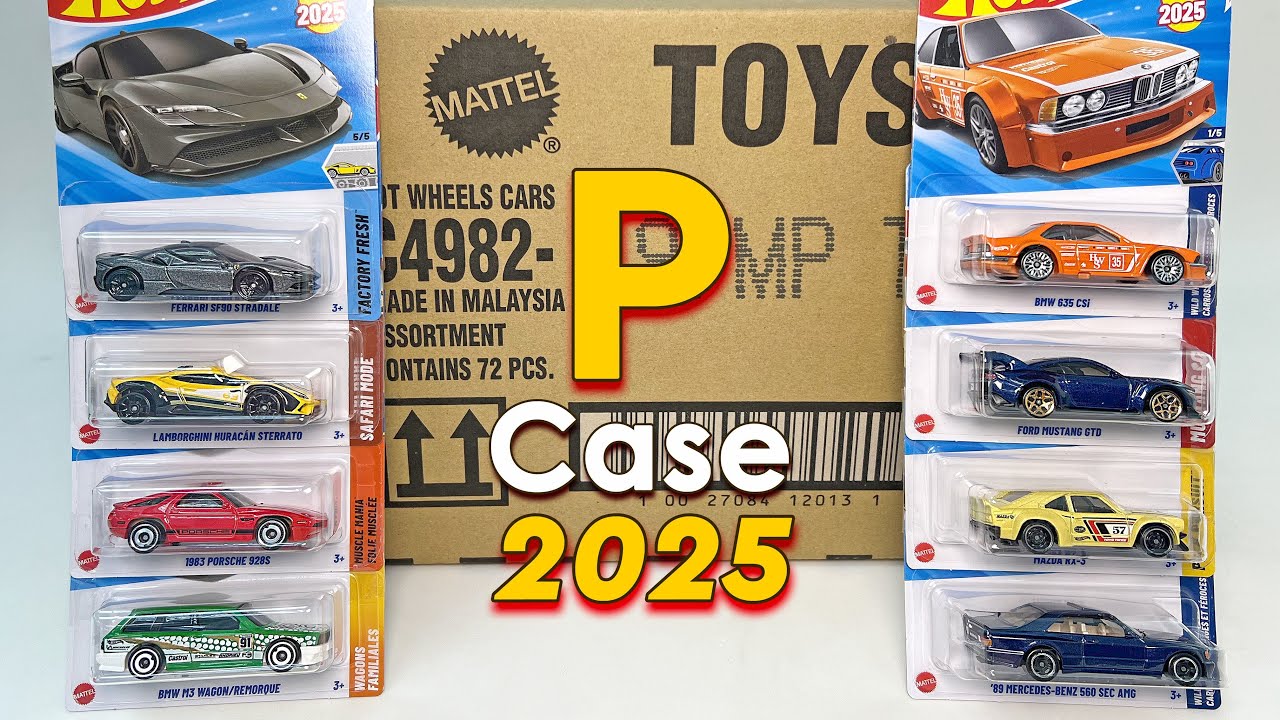 Unboxing Hot Wheels 2025 P Case (RTH Spotted!!)