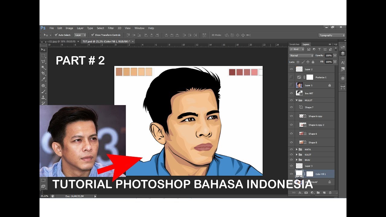 tutorial photoshop vector vexel khusus pemula part # 2