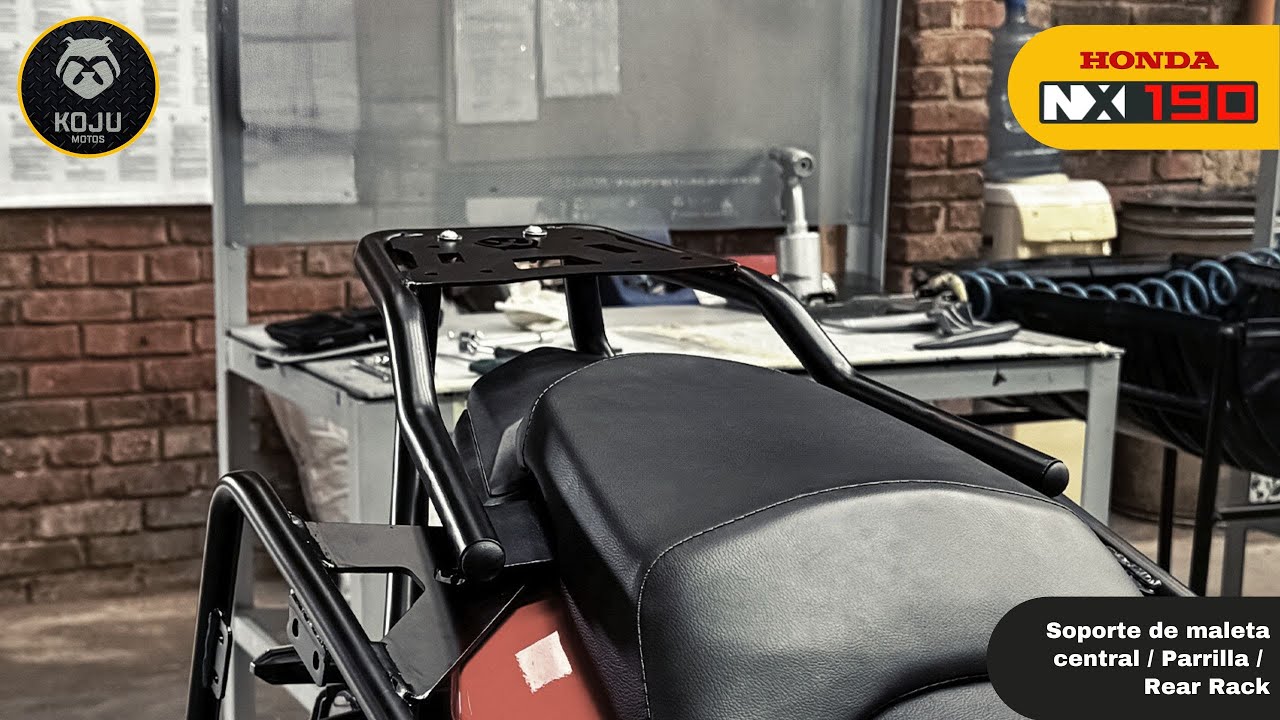 🔧🧰 Honda NX 190: Parrilla  / Soporte de maleta central / Rear Rack - KOJU