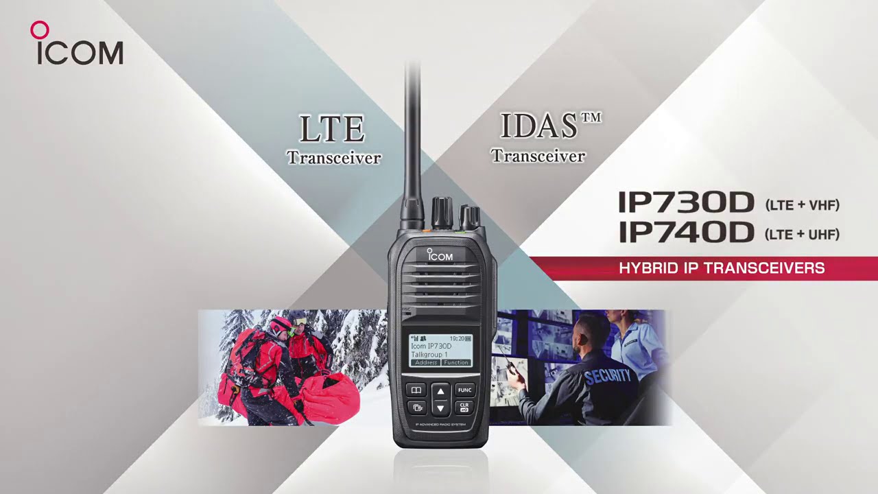 Introducing the Icom IP730D Hybrid LTE/Licenced Professional Two Way Radio