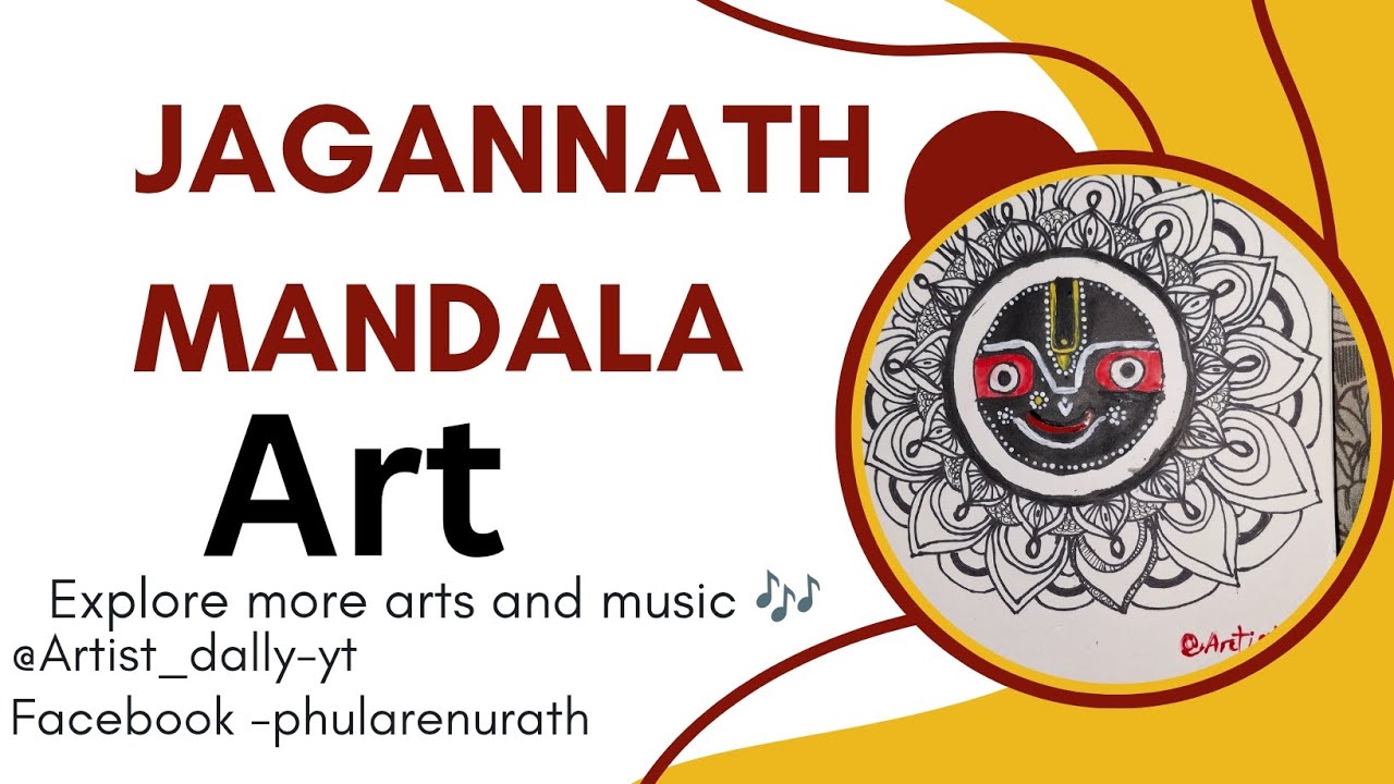 Jagannath mandala art by @artist_dally 