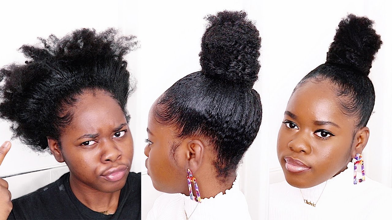 *UPDATED* $4.99 TOP KNOT BUN WITH MARLEY HAIR | HOW TO ADD VOLUME TO YOUR BUN.
