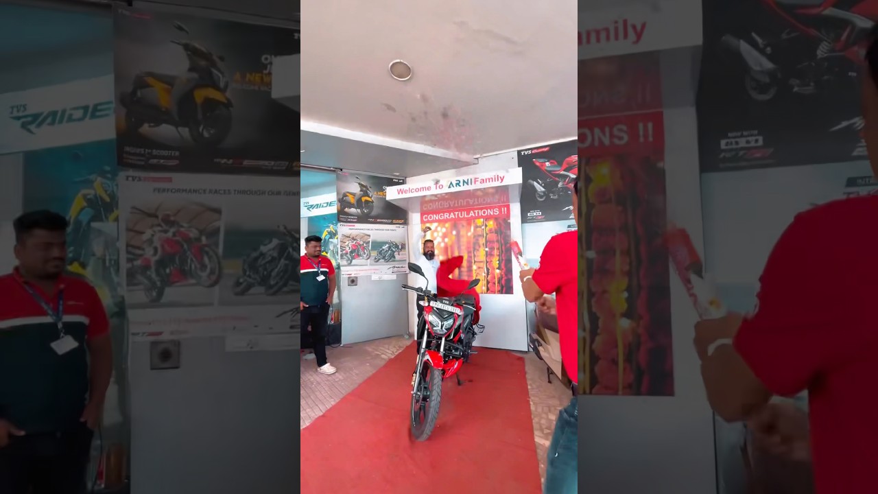 TVS Raider SSE Delivery |Riding #viral #tvsraider #riderbaba #riderstatus TVS Raider Status #shorts